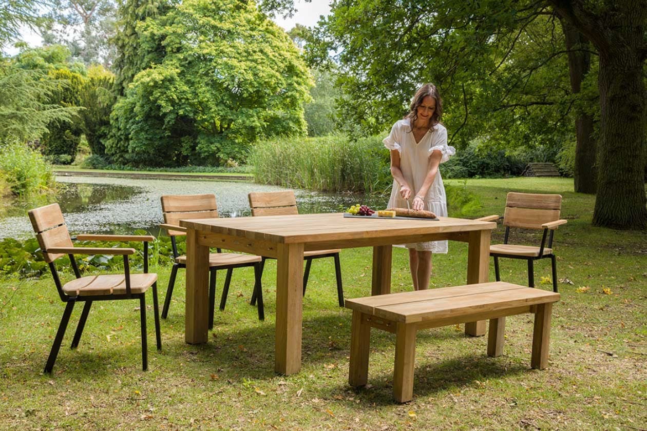 Titan Armchairs and Bench | Titan Dining Table