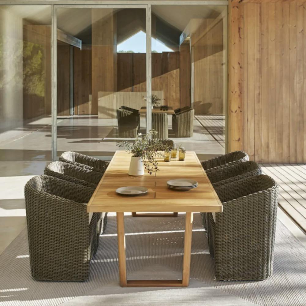 Heritage | Woven Dining Armchair and Dining Table
