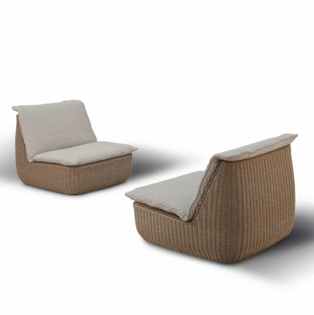 Omada Lounge Chairs | Wheat Wicker