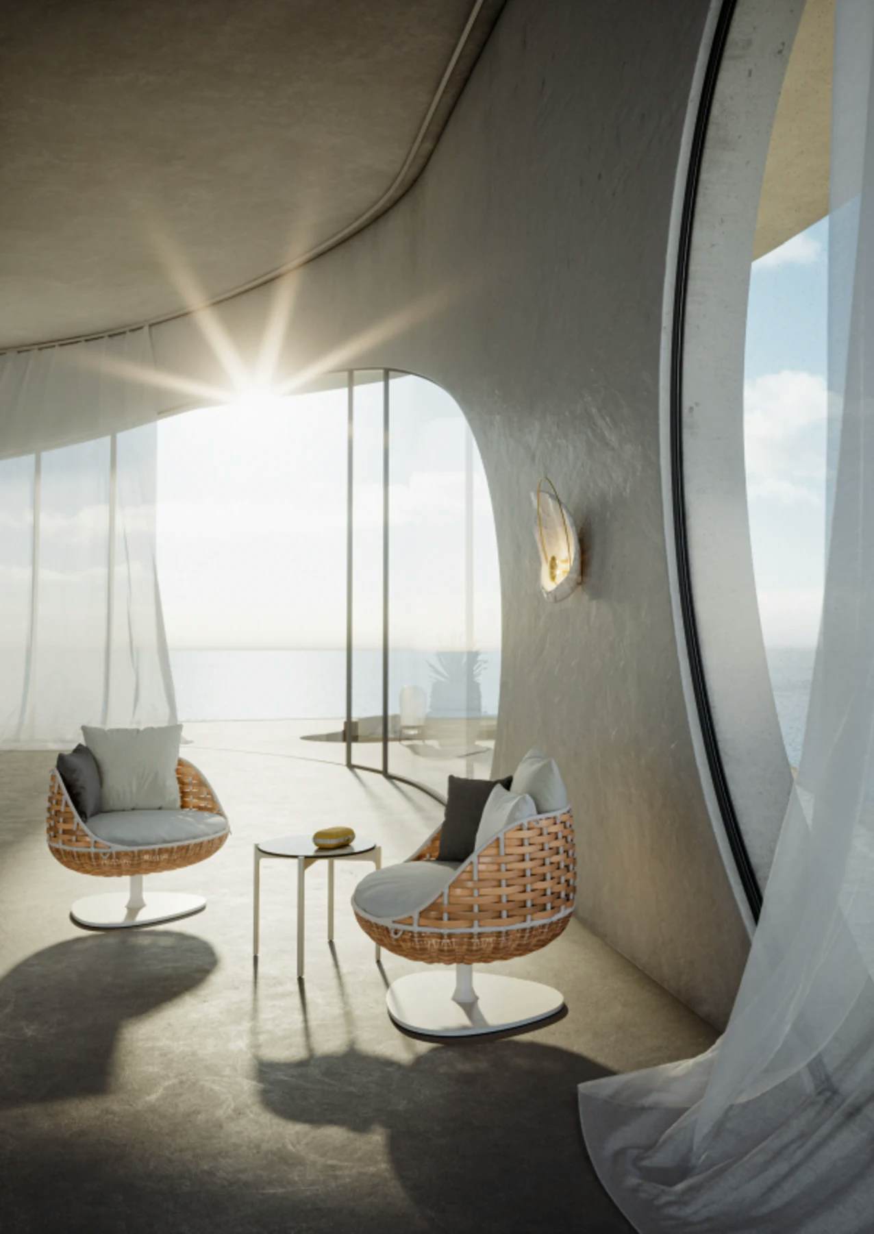 SWINGREST Lounge Chairs | IZON Side Table