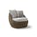 Moss Brown Curved Chair