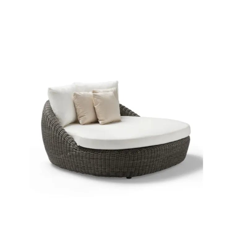 Ash Grey Wicker Daybed