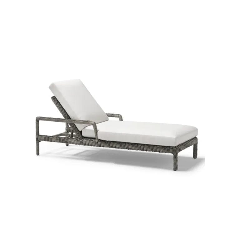Ash Grey Lounger with Arms