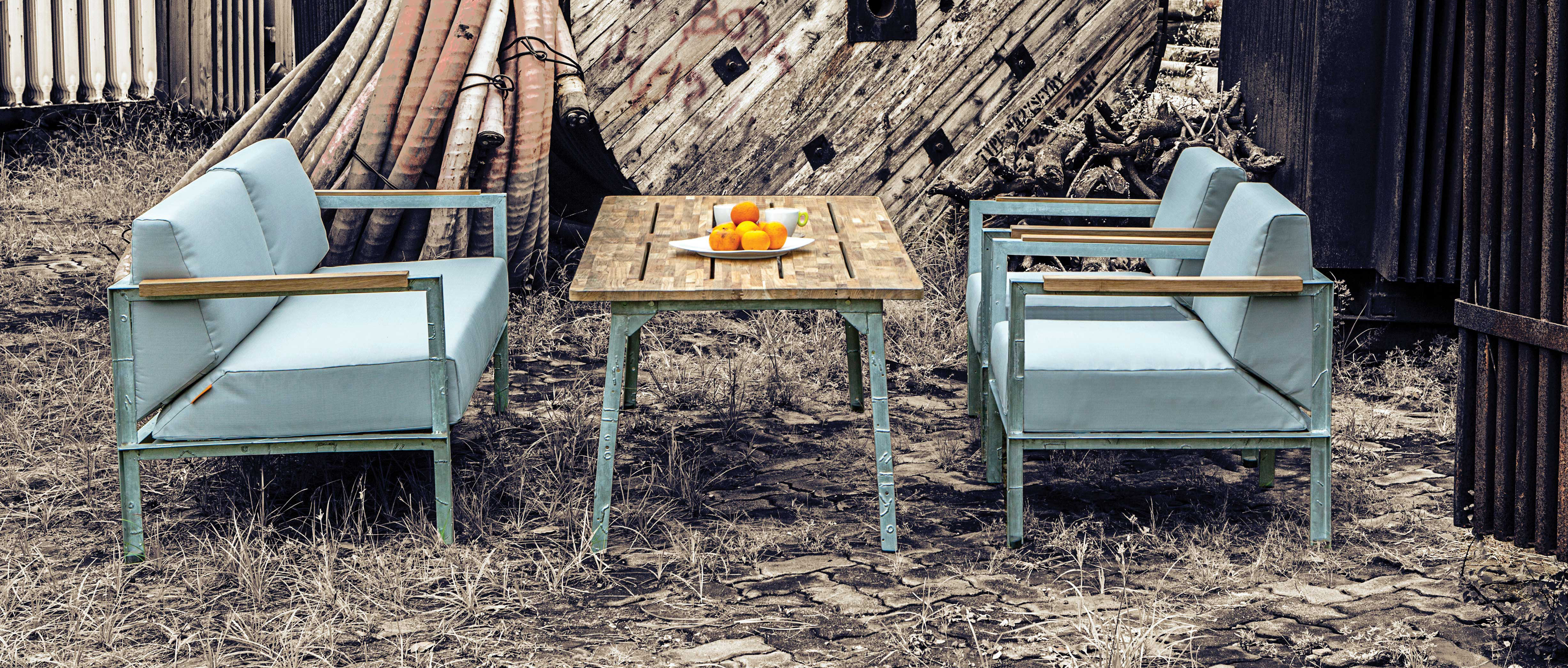 Industrial Style Meets Sustaility, Industrial Outdoor Furniture